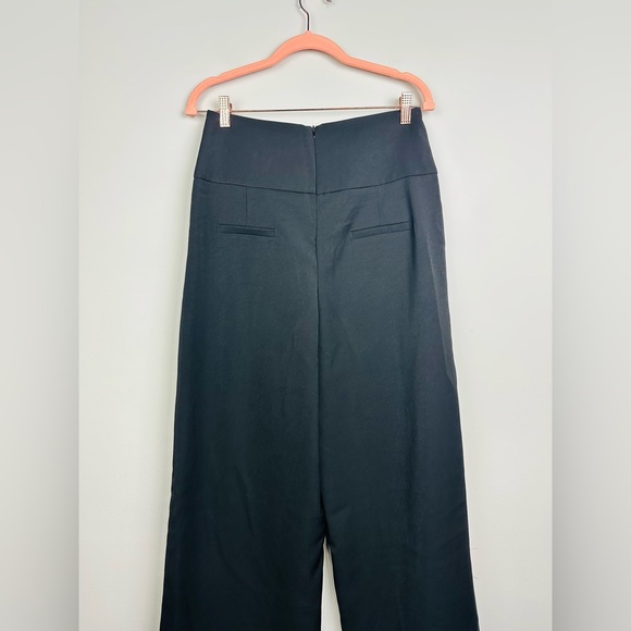 HALARA NWT Black Wide-Leg Pants with Gold Buttons Size Medium - Picture 5 of 11